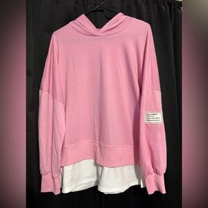 Trendy Boutique Pink Layered Women's Sweater